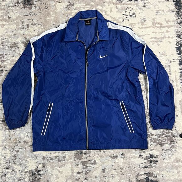 Vintage 90s Y2K Nike Windbreaker Pullover Nylon Jacket Mens Size L Swoosh - Picture 1 of 11
